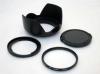 F108 Lens Hood Cap Adapter Ring UV Filter 67mm for Canon SX30 HS SX50 HS