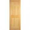 Clear Pine 6 Panel Solid Core Prehung Interior Door