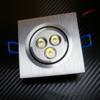 3x1W LED lmpatest lmennyezetbe pthet billenthet SLDOWN LM 1003 003 ngyzet 230V AC