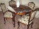 Ajnlom ezt a 4 szemlyes barokk stlus mahagni tkezgarnitrt Az asztal nyithat faragsokkal dsztett A garnitrhoz tartoz 4 db szk gynyr selye