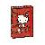 A4 es mret Hello Kitty mintj irattart doboz arany s piros sznekben A doboz bell is mintzott illetve gumipnttal zrdik