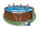 Intex medence kerek fmvzas Wood Pool Set 478x124cm 4 5m3 h homokszrs vzforgatval 54972