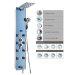 Blue Ocean 52 Stainless Steel SPV878392H Shower Panel with Rainfall Shower Head 8 Adjustable Nozzles and Spout