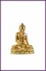 Buddha szobor aranyozott teakfa 30 cm