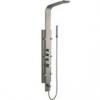 6 Jet Shower Panel System with Rain Shower Head Plus Hand Shower in Stainless Steel