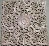 Hand carved Teak Wood Panel from Thailand Intricately hand carved with floral details