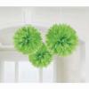 Green fluffy tissue paper balls pom poms hanging decorations baby shower wedding hens party birthday supplies