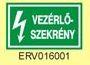 Figyelmeztet matrica Vezrlszekrny ERV016001