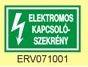 Figyelmeztet matrica Elektromos kapcsol szekrny ERV071001