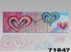 Design plasztik falira 71847 Colorful hearts