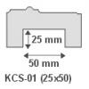 Kbelcsatorna takar dszlc KCS 01 25x50 mm