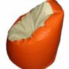 Narancs nyers textilbr babzskfotel Btor Dekorci Otthon lakberendezs Textilbr babzsk narancssrga nyers sznek kombincijban Termszetesen ez is dupla huza Meska