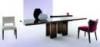 Air tkezasztal di 100x200 cm Hampton szk festett fa szvet Miami fotel festett fa szvet