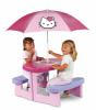 Hello Kitty mintval dsztett piknik asztal napernyvel kiegsztve Kertben s laksban egyarnt hasznlhat