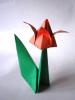 Origami tulipn