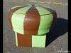 0144 R2 Rgi retro puff zld barna