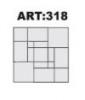 ART 318 kerti jrlap 39x39x6 ntforma