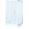 Aszimmetrikus zuhanykabin sarokkabin 1 tolajtval 6 mm es biztonsgi veggel 80x120x182 5 cm B16W balos jobbos fehr profil