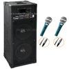 Karaoke szett komplett beptett ersts aktiv hangfal 2 db profi mikrofonnal vezetkkel SAL PA 225 M 7 webshop termk kpe