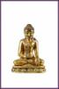 Buddha szobor aranyozott teakfa 36 cm