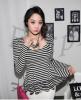 Women s Vintage Square Neck Puff Sleeve Peplum T shirt Tops Blouse Stripe TqT