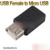 USB 2 0 F A to Micro USB B 5 Pin F Adapter