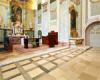 Visszakerlt az eredeti Solnhofeni mszk burkolat a veszprmi templomba