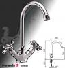 Anais ll mosogat csaptelep Cikkszm 471 1 Csald Anais Elegns ktfogantys nosztalgia csaptelep flexibilis bektcsvel