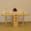 Nagyobbthat feny asztal kzpen fikos megoldssal Lecsukva mrete 30x80 cm felnyitva 160x80 cm mret