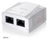 Equip fali aljzat cat 5e 2x RJ45 fehr 235112