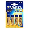 Varta Longlife Extra AA ceruza elem 4db blister