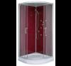 Sanotechnik Komplett hidromasszzs zuhanykabin piros kd zuhanykabin