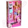 Mattel Barbie Fashionista Summer baba kisllattal
