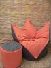 Babzskfotel tulipn forma puff antracit terra