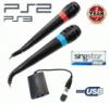 1pr 2db SingStar SONY PS2 PS3 MIKROFON PR USB karaoke PLAYSTATION 2 SONY PLAYSTATION 3 konzolhoz 2v GARANCIA