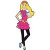 Barbie matrica falra btorra melyet 2 ragasztcsikkal lehet felrgzteni A szivacsos alap matrica mrete 31x12 cm Dobja fel gyermeke szobjt vidm falimatricval A