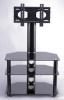 Black Glass 3D LED LCD TV Stand up to 37 inch TVS 002