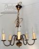Krm nikkel s arany gyertya formj foglalattal tmr 50cm Izz 5x40W
