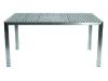 Toscana aluminium asztal 90 150 cm