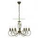Csillr 7x40W E14 antik barna arany Catania