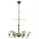 Csillr E14 6x40W tm 56 5cm antik barna Folia