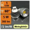 Led lmpa MR16 COB LED 5W 60 meleg fehr