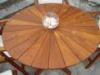 Tahiti Furniture Sun Elegance 120 cm kr teakfa asztal 5416