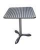 GF 1209 alu kltri asztal rozsdamentes tetvel 60x60