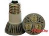 LEDmaster E27 meleg fehr Hi-Power LED izz (E27-3W-220VWW 3 LED)